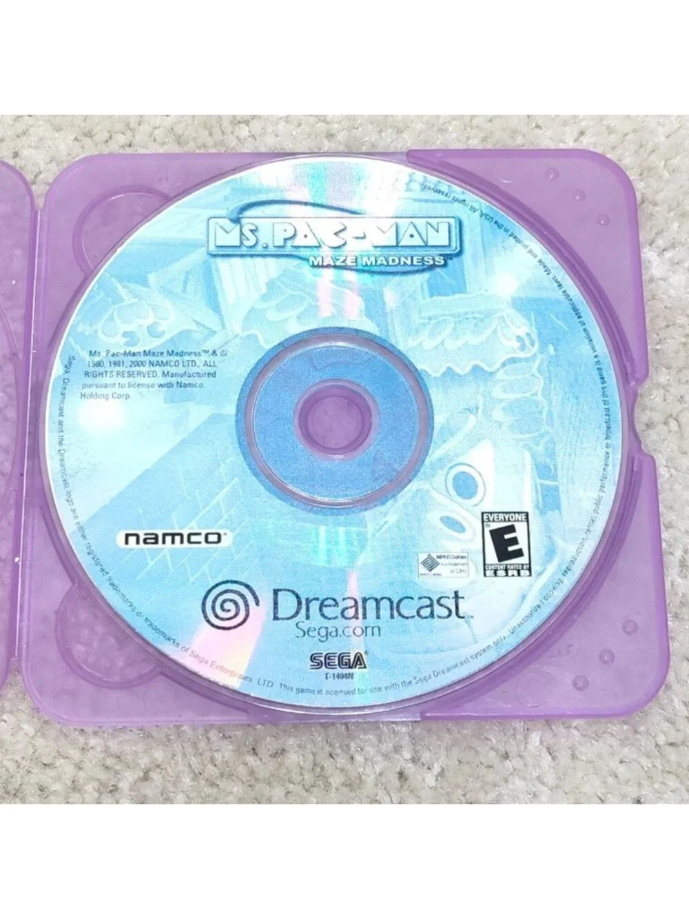 Sega Dreamcast Ms Pac-Man Maze Madness Namco Arcade T-1404N Standard Tested Work